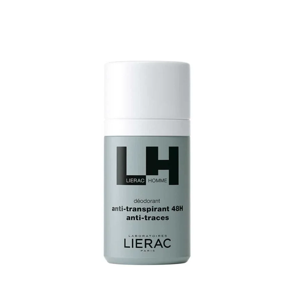 Lierac HOMME Déodorant Anti-Transpirant 48H Anti-Traces, 50 ml