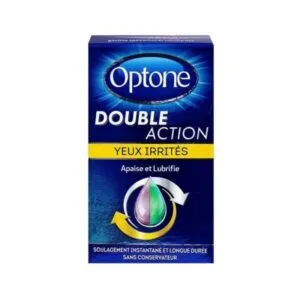 OPTONE DOUBLE ACTION Solution oculaire yeux irrites 10 ml