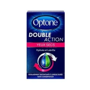 OPTONE DOUBLE ACTION Solution oculaire yeux secs 10 ml