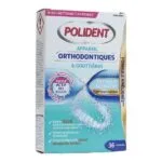 POLIDENT comprimes nettoyants appareil orthodontique et gouttiere B/36