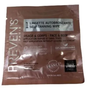 Lingette autobronzante visage et corps sachet 1 lingette