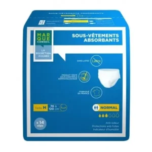 Marque Conseil Slip absorbant normal medium Sac/14