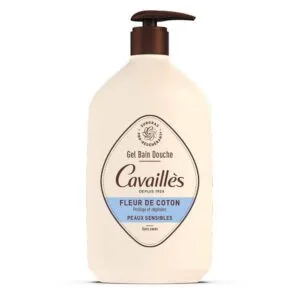 Rogé Cavaillès Gel Bain Douche Surgras Actif Fleur de Coton - Peaux sensibles - 1 L
