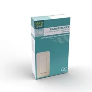 Marque Conseil Pansement hydrocellulaire border lite 6 x 12 cm, boite de 10