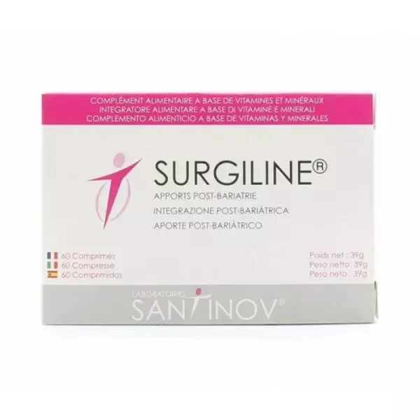 SANTINOV SURGILINE 60 Comprimés - Apports Post Bariatrie en Vitamines et Minéraux