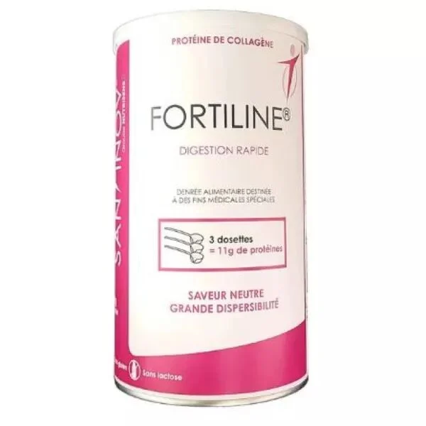 SANTINOV FORTILINE Digestion Rapide 2 Heures 400g - Poudre de Protéines - Dénutrition