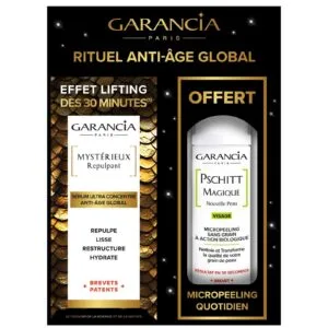 Garancia COFFRET Rituel Anti-Âge Global - Mystérieux Repulpant Sérum 30 ml + Pschitt Magique Visage 30 ml offert