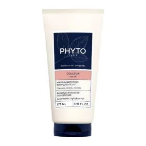 PHYTO COULEUR Après-shampooing raviveur d'éclat cheveux colorés méchés, 175 ml