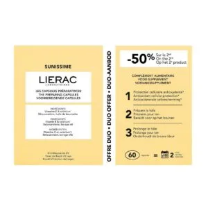 Lierac SUNISSIME Duo Les Capsules Préparatrices, 2x30 capsules