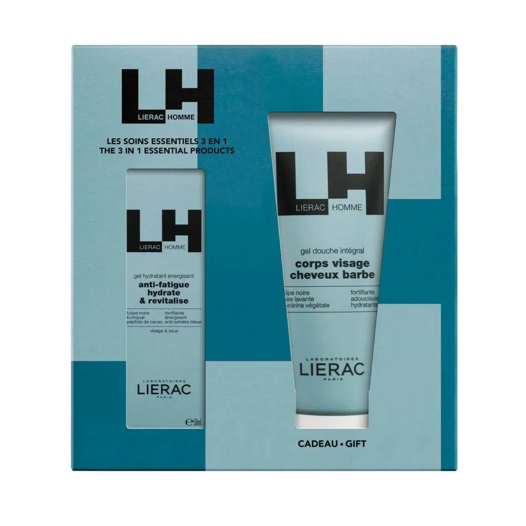 Lierac COFFRET LIERAC HOMME Gel Hydratant Énergisant 50 ml + Gel Douche Intégral 200 ml offert