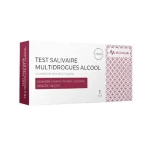 Medisur Test Salivaire Multidrogues et Alcool 4 classes - Seuil haut - 1 test