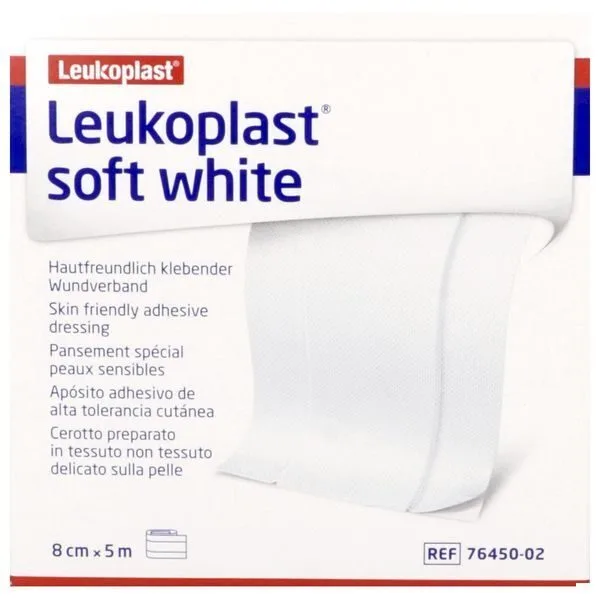 BSN Medical Leukoplast Soft White pansement bande 5 m x 8 cm rouleau unitaire