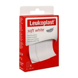 BSN Medical Leukoplast Soft White pansement predecoupe 10 x 6 cm boite de 5