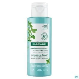 Klorane Menthe Aquatique BIO Poudre Purifiante 3-en-1 50 g