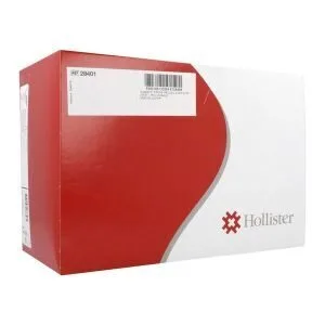 Hollister Moderma Flex Grand Diametre poche ouverte vidable 1 piece transparente clamp integre a decouper 15 mm x 75 mm - boite de 30