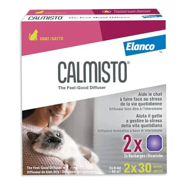 Calmisto Recharge pour diffuseur anti-stress CHAT - 2 membranes 2 x 6 ml