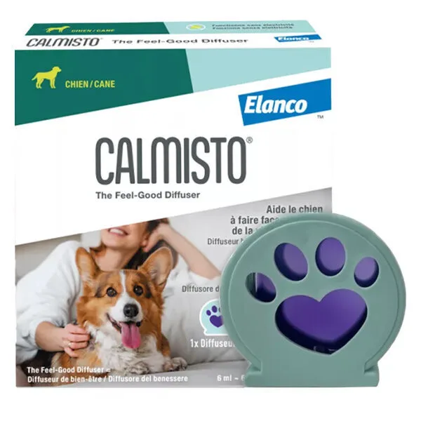 Calmisto Diffuseur anti-stress a l'interomone CHIEN - kit (diffuseur + 1 membrane 6 ml, 30 jours)