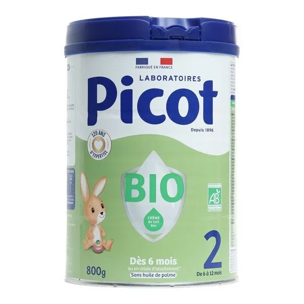 Picot lait 2ème âge Bio 800 g