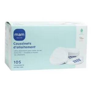 MAM Coussinets d'allaitement ultra-absorbants (grand format) - Boite de 60