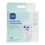 MAM Sachets de conservation du lait maternel 180 ml - Boite de 25
