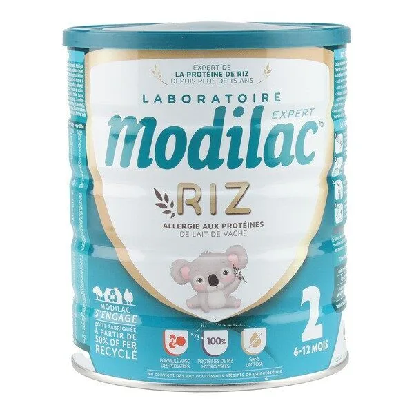 Modilac Riz 2 lait 2ème âge 800 g