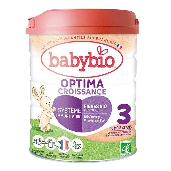 Babybio Optima Croissance lait 3ème âge Bio 800 g
