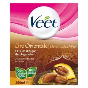 VEET Cire chaude orientale argan pot 250 ml