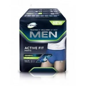 TENA Men Active Fit Pants Medium (M) - hanches 75-105 cm - Sachet/9