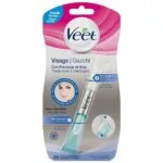 VEET Cire depilatoire visage Precision flacon 15 ml + 20 bandes peau sensible