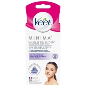 VEET MINIMA Bandes de cire froide visage 20 bandes