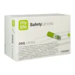 mylife Safetylancets, autopiqueur jetable, boîte de 200