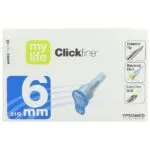 mylife Clickfine DiamondTip 31G x 6 mm, boîte de 100