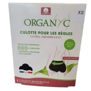 Culotte menstruelle coton bio taille XS