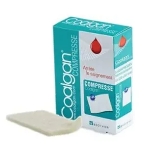 Coalgan Compresse Hémostatique 3 x 5 cm - Boîte de 5