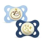 MAM Original Nuit - Sucette silicone symetrique - 2-6 mois, x2