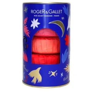 Roger & Gallet Coffret 3 Savons Bienfaisants Fleur de Figuier - Gingembre Rouge - Rose 3 x 100 g