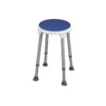 Tabouret de douche réglable en hauteur rotatif Blue Seat rond Référence - A0201604