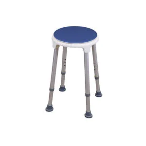 Tabouret de douche réglable en hauteur rotatif Blue Seat rond Référence - A0201604