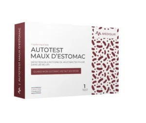 Medisur Autotest maux d'estomac Helicobacter pylori dans les selles, 1 test