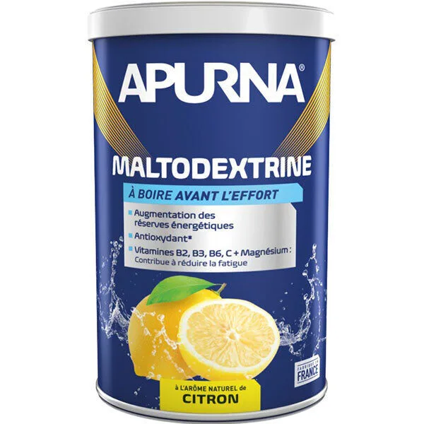 Apurna Boisson Maltodextrine 100% naturel Citron - pot 500 g