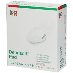 Debrisoft Pad Compresse détersion 10 x 10 cm Boîte de 5