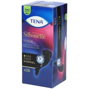 TENA Silhouette Normal serviettes Noir - sachet de 26