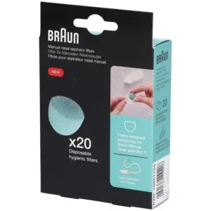 Braun BNF020 Recharge 20 filtres pour mouche-bebe manuel