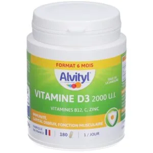 Alvityl Vitamine D3 2000 UI – 180 gélules