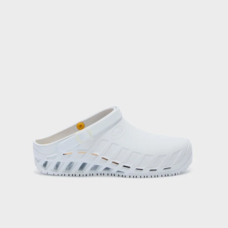 Scholl Clog Evo Sabot de Travail Mixte Blanc - Pointure 35