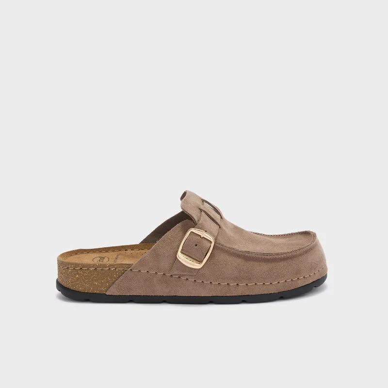 Scholl Bora Moccasin Sabot Mixte Taupe - Pointure 35