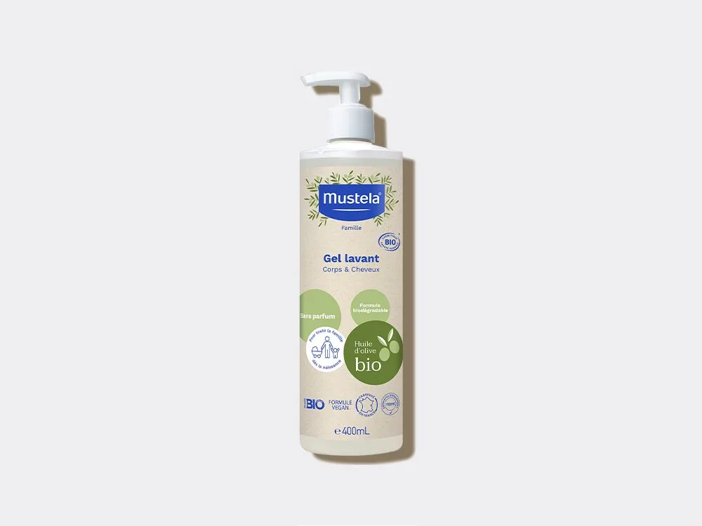 Mustela Bio Gel lavant corps & cheveux – 400 ml