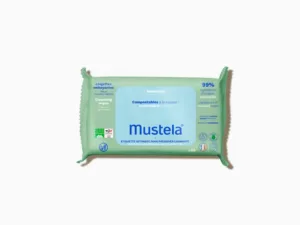 Mustela Lingettes nettoyantes compostables parfumées – x60