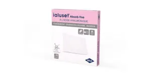 IBSA ialuset Absorb Fine pansement hydrocellulaire adhesif sterile 10x12 cm - boite de 10
