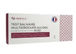 Medisur Test Salivaire Multidrogues et Alcool 6 classes - Seuil haut